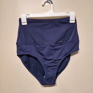 Leilani Solids Tummy Thinner NWT Navy Blue Size 8 Swim Bottoms